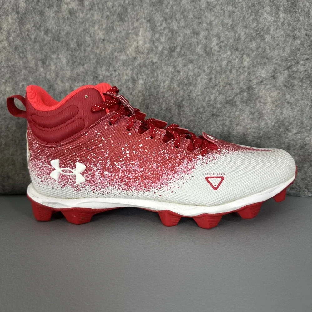 Under Armour Mens Spotlight Fran 2.0 Football Cleat Mens 10.5 Red/White 600